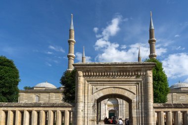 Outside view of Selimiye Mosque Built between 1569 and 1575  in city of Edirne,  East Thrace, Turkey
