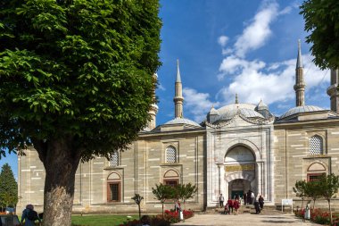 Outside view of Selimiye Mosque Built between 1569 and 1575  in city of Edirne,  East Thrace, Turkey