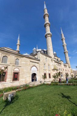 Outside view of Selimiye Mosque Built between 1569 and 1575  in city of Edirne,  East Thrace, Turkey