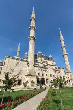 Outside view of Selimiye Mosque Built between 1569 and 1575  in city of Edirne,  East Thrace, Turkey