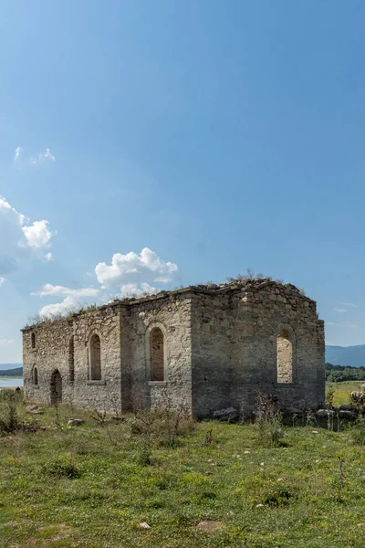 Igreja Ortodoxa Oriental Medieval Abandonada São João Rila Fundo Reservatório — Fotografia de Stock