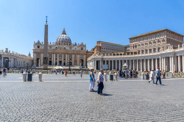 Vaticaanstad Rome Italië Juni 2017 Amazing Uitzicht Peter Basiliek Saint — Stockfoto