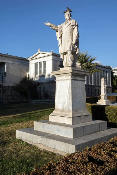 Вид Заката Памятник Национальную Библиотеку Афин Аттика Греция — стоковое фото