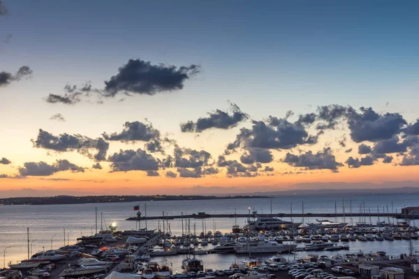 Sozopol Bulgarien Augusti 2018 Fantastisk Natt Panorama Sozopol Port Regionen — Stockfoto