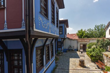 Plovdiv, Bulgaristan - 5 Temmuz 2018: Müzesi Hindliyan House yedekte mimari ve tarihi eski şehir şehir Plovdiv, Bulgaristan
