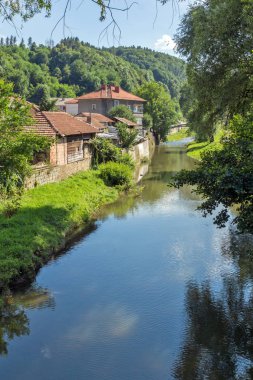 Tryavna, Bulgaristan - 6 Temmuz 2018: Tarihi şehir, Tryavna, Gabrovo Bölgesi, Bulgaristan eski evde