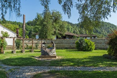 Tryavna, Bulgaristan - 6 Temmuz 2018: Tarihi şehir, Tryavna, Gabrovo Bölgesi, Bulgaristan eski evde