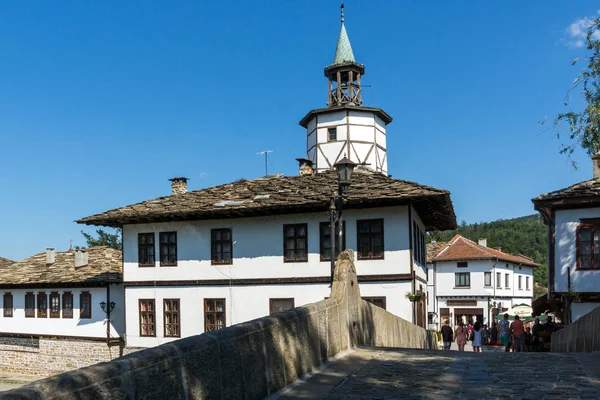 Tryavna Bulgarie Juillet 2018 Pont Médiéval Garbaviat Bosse Tour Horloge — Photo