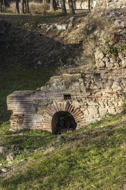 Antik Roma şehri Diokletianopolis, Hisarya kasaba, Plovdiv bölge, Bulgaristan builings kalıntıları