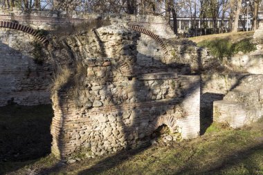 Antik Roma şehri Diokletianopolis, Hisarya kasaba, Plovdiv bölge, Bulgaristan builings kalıntıları