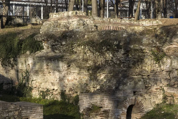 Rovine Degli Edifici Nell Antica Città Romana Diokletianopolis Città Hisarya — Foto Stock