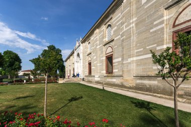 Edirne, Türkiye - 26 Mayıs 2018: Selimiye Camii - Edirne şehri, Doğu Trakya, Türkiye'de Türkiye'deki ikinci en büyük Camii