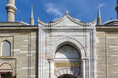 Edirne, Türkiye - 26 Mayıs 2018: Selimiye Camii - Edirne şehri, Doğu Trakya, Türkiye'de Türkiye'deki ikinci en büyük Camii