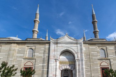 Edirne, Türkiye - 26 Mayıs 2018: Selimiye Camii - Edirne şehri, Doğu Trakya, Türkiye'de Türkiye'deki ikinci en büyük Camii