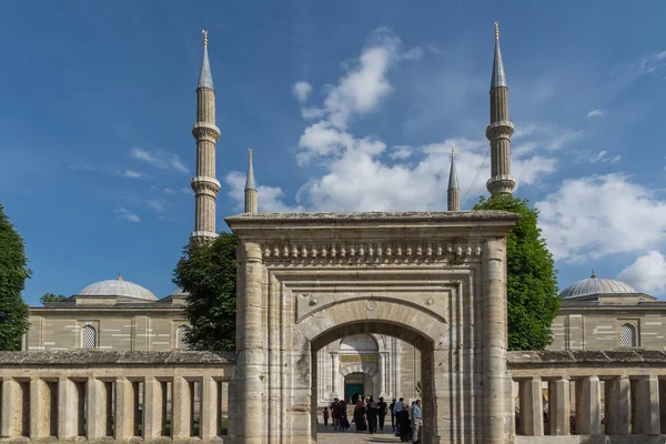 Edirne, Türkiye - 26 Mayıs 2018: Selimiye Camii - Edirne şehri, Doğu Trakya, Türkiye'de Türkiye'deki ikinci en büyük Camii