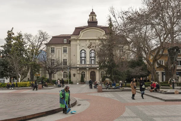 Plovdiv Bulgaria Febbraio 2019 Vista Panoramica Sulla Strada Pedonale Centrale — Foto Stock