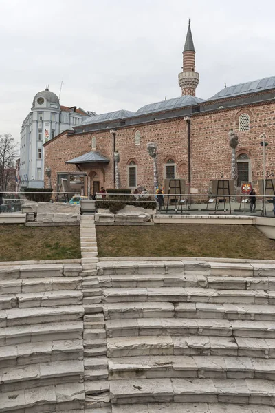 Plowdiw Bulgarien Februar 2019 Blick Auf Die Zentrale Fußgängerzone Der — Stockfoto