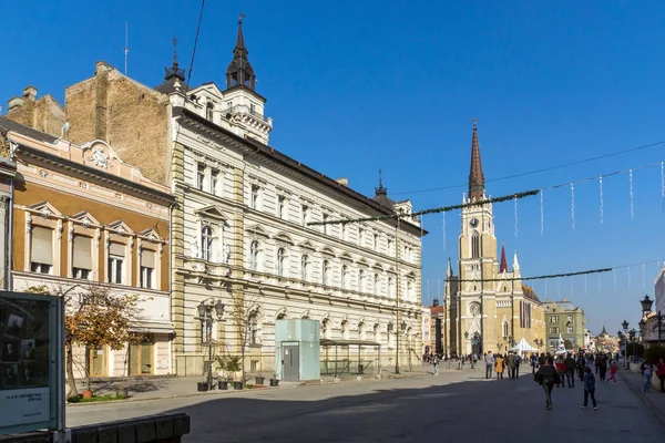 Novi Sad Vojvodina Serbia Noviembre 2018 Catedral Católica Nombre Iglesia — Foto de Stock