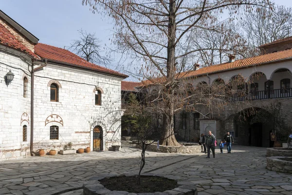 Bachkovo Kloster Bulgarien Februari 2019 Medeltida Byggnader Bachkovo Kloster Dormition — Stockfoto