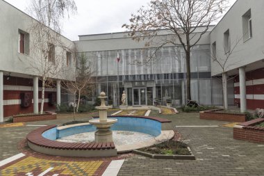 Dimitrovgrad, Bulgaristan - 1 Şubat 2019: Tarih Müzesi Dimitrovgrad şehir, bölge: Haskovo, Bulgaria