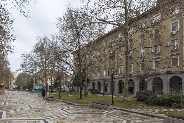 Dimitrovgrad Bulgaristan Şubat 2019 Tipik Sokak Binaya Dimitrovgrad Şehir Bölge — Stok fotoğraf