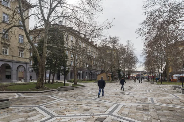 Dimitrovgrad Bulgaristan Şubat 2019 Tipik Sokak Binaya Dimitrovgrad Şehir Bölge — Stok fotoğraf