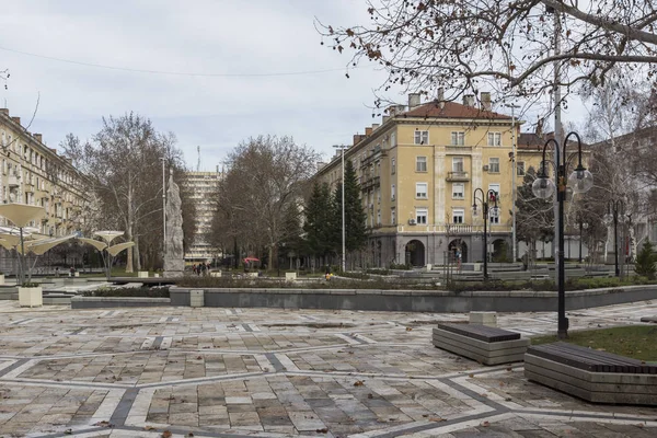 Dimitrovgrad Bulgaria Februar 2019 Typische Straße Und Gebäude Der Stadt — Stockfoto