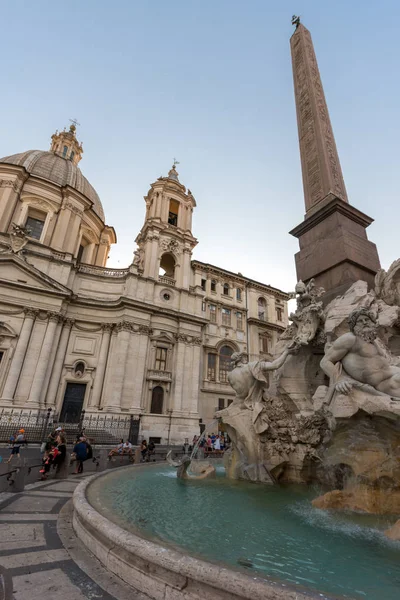 Rom Italien Juni 2017 Sunset View Piazza Navona Staden Rom — Stockfoto