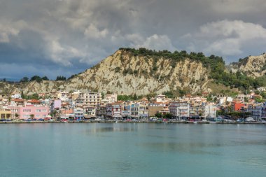 Zakynthos, Yunanistan - 28 Mayıs 2015: Muhteşem panoramik Zakynthos şehir, iyon Island, Yunanistan
