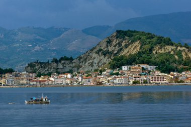 Zakynthos, Yunanistan - 28 Mayıs 2015: Muhteşem panoramik Zakynthos şehir, iyon Island, Yunanistan