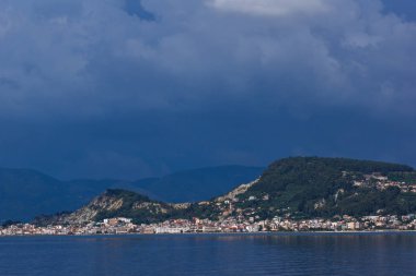 Zakynthos, Yunanistan - 28 Mayıs 2015: Muhteşem panoramik Zakynthos şehir, iyon Island, Yunanistan