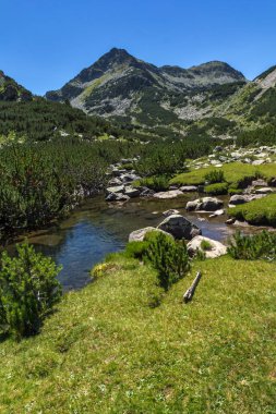Yaz, yatay, Valyavitsa nehir ve Valyavishki Kınalı tepe, Pirin Dağı, Bulgaristan