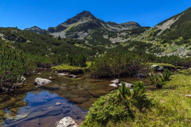 Yaz, yatay, Valyavitsa nehir ve Valyavishki Kınalı tepe, Pirin Dağı, Bulgaristan