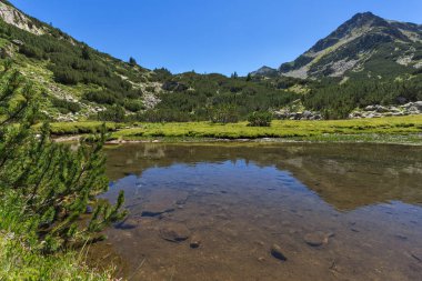 Yaz, yatay, Valyavitsa nehir ve Valyavishki Kınalı tepe, Pirin Dağı, Bulgaristan