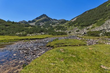 Yaz, yatay, Valyavitsa nehir ve Valyavishki Kınalı tepe, Pirin Dağı, Bulgaristan