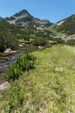 Yaz, yatay, Valyavitsa nehir ve Valyavishki Kınalı tepe, Pirin Dağı, Bulgaristan
