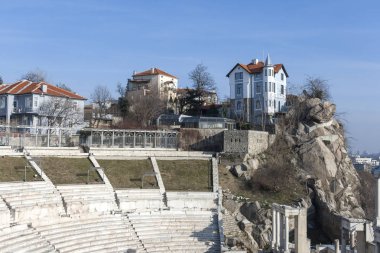 Şehir Plovdiv, Bulgaristan Filibe Roma Tiyatrosu kalıntıları