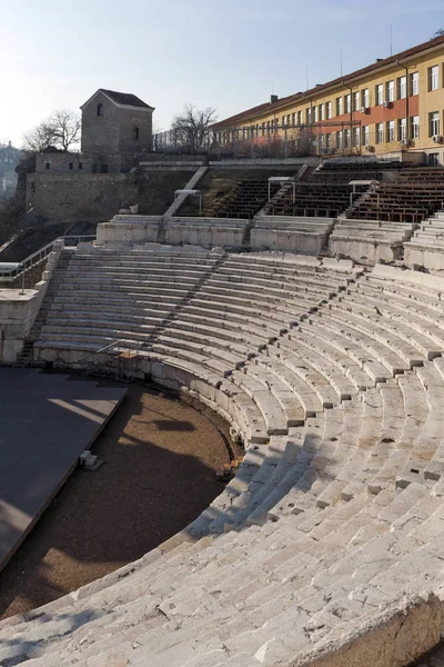 Ruïnes Van Het Romeinse Theater Van Philippopolis Stad Van Plovdiv — Stockfoto