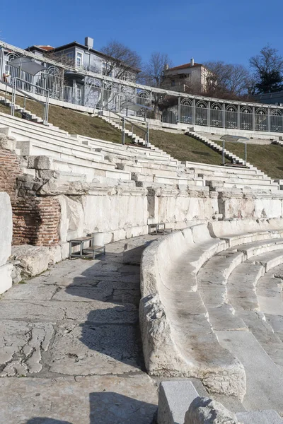 Ruïnes Van Het Romeinse Theater Van Philippopolis Stad Van Plovdiv — Stockfoto