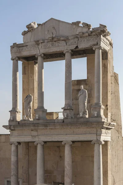 Ruiny Rzymskiego Teatru Philippopolis Płowdiw Bułgaria — Zdjęcie stockowe
