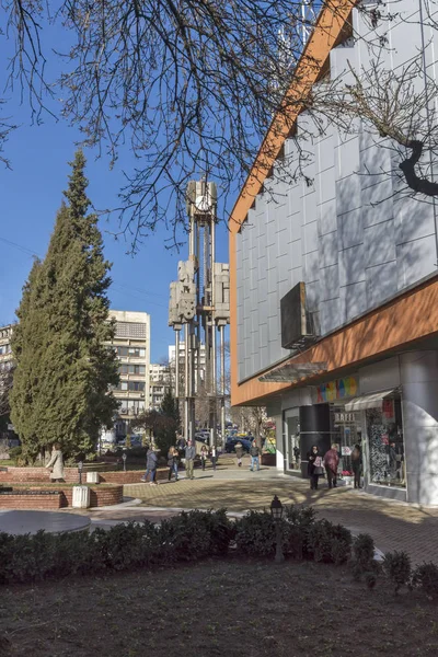 Haskovo Bulgária Fevereiro 2019 Rua Típica Centro Cidade Haskovo Bulgária — Fotografia de Stock