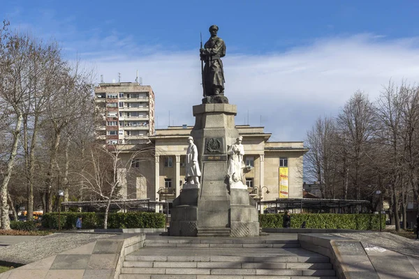 Haskovo Bulgaria Febrero 2019 Monumento Los Caídos Las Guerras Centro — Foto de Stock