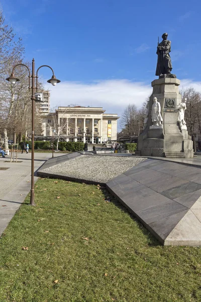 Chaskowo Bułgaria Lutego 2019 Pomnik Poległych Wojnach Centrum Miasta Haskowo — Zdjęcie stockowe