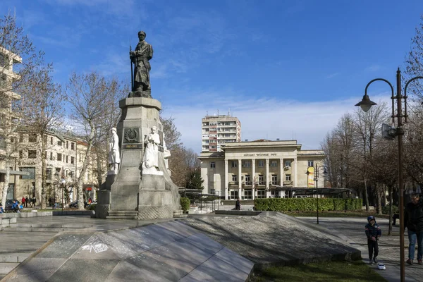 Haskovo Bulgaria Febrero 2019 Monumento Los Caídos Las Guerras Centro — Foto de Stock