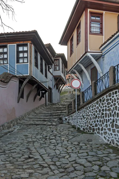 Plowdiw Bulgarien Februar 2019 Häuser Aus Dem Neunzehnten Jahrhundert Architektonischen — Stockfoto