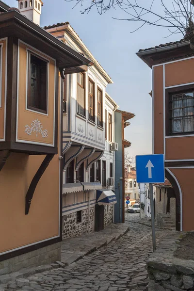 Plovdiv Bulgaria February 2019 Nineteenth Century Houses Architectural Historical Reserve — Stock Photo, Image