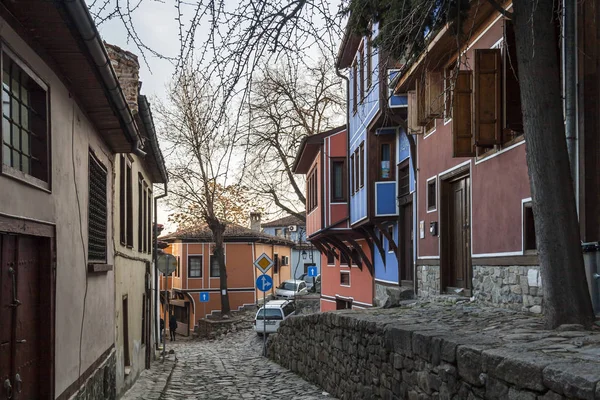 Plovdiv Bulgarie Février 2019 Maisons Xixe Siècle Dans Réserve Architecturale — Photo