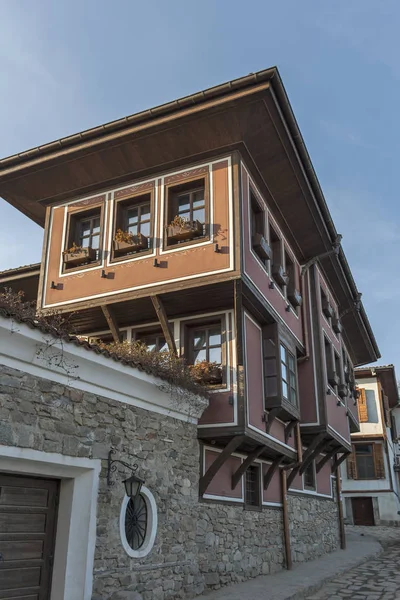 Plovdiv Bulgarije Februari 2019 Negentiende Eeuwse Huizen Architectonische Historische Behouden — Stockfoto