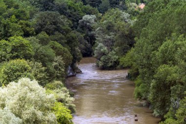Muhteşem manzara Iskar River Gorge, koca Balkan Dağları, Bulgaristan