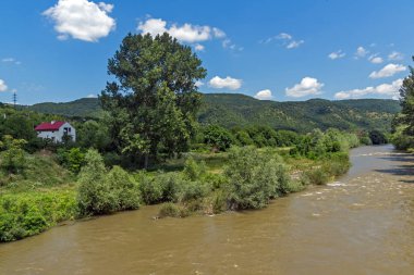 Muhteşem manzara Iskar River Gorge, koca Balkan Dağları, Bulgaristan